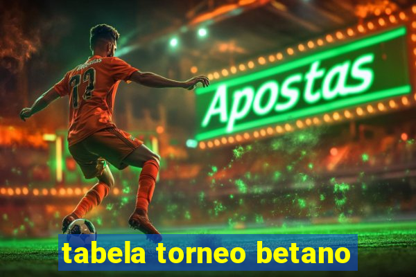 tabela torneo betano